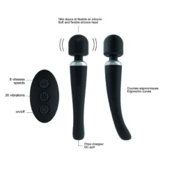 Vibromasseur Marc Dorcel Megawand (Noir) -Erotikartikel Verkaufe 10687