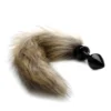 Mini Plug Anal Fox Tail - Noir
