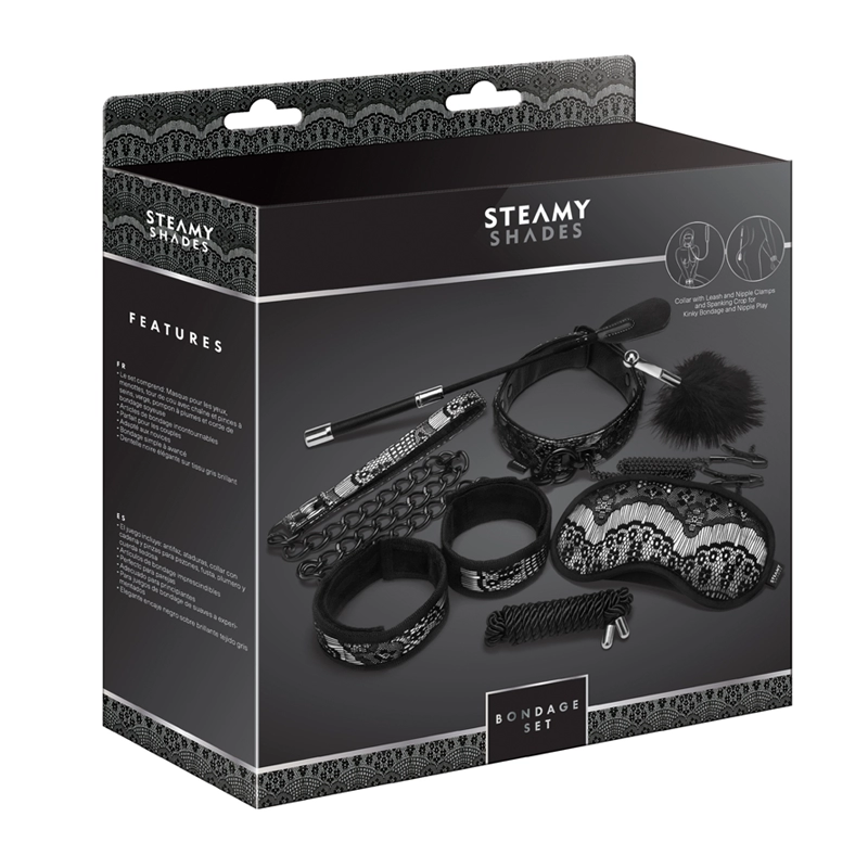 Kit De Soft Bondage (7 Pcs) - Steamy Shades 4 Kit De Soft Bondage (7 Pcs) - Steamy Shades – Image 2