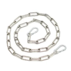 Rimba Chaîne Métallique (1 M.) - Soudée Avec 2 Crochets à Carabine