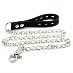 Collier BDSM En Silicone Et Laisse En Métal - Rimba -Erotikartikel Verkaufe 11785