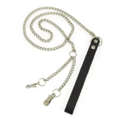 Laisse (120 Cm) Avec Pinces à Lèvre Vaginales Ou Seins - Rimba