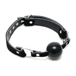 Bâillon Boule En Silicone Ø 4.4 Cm Noir - Rimba