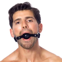 Bâillon Boule En Silicone Ø 4.4 Cm Noir - Rimba -Erotikartikel Verkaufe 11929