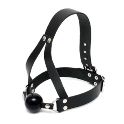 Harnais Facial BDSM Avec Ball Gag Ø 4.4 Cm - Rimba