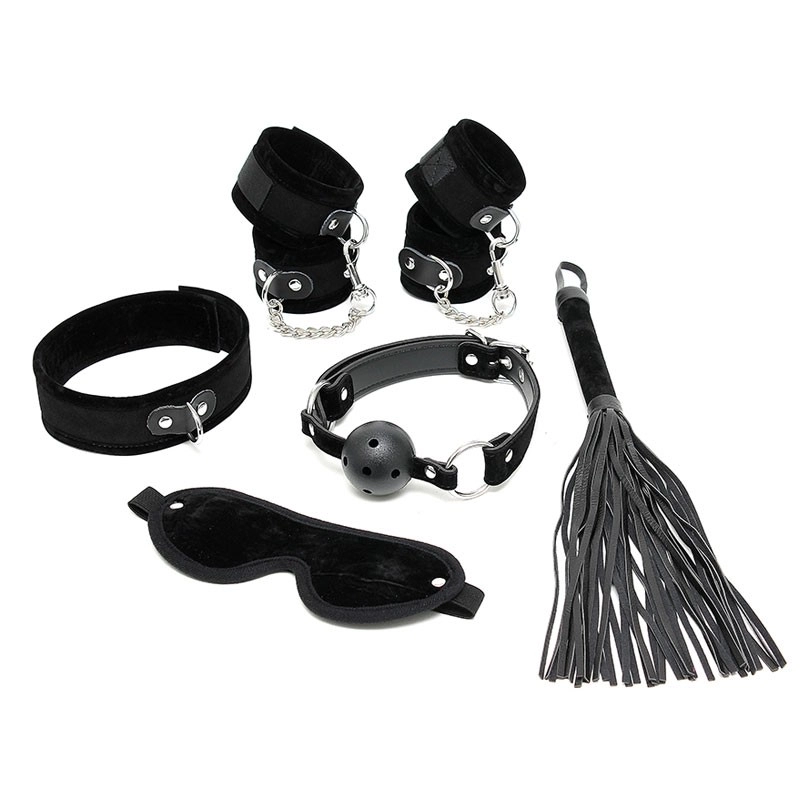 BDSM Kit Débutant Noir (6-pièces) - Rimba 3 BDSM Kit Débutant Noir (6-pièces) - Rimba