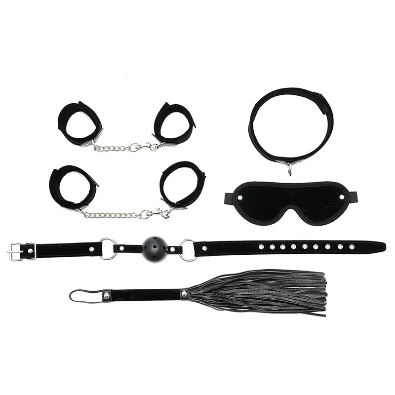 BDSM Kit Débutant Noir (6-pièces) - Rimba 4 BDSM Kit Débutant Noir (6-pièces) - Rimba – Image 2