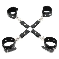 Kit D'attache BDSM En Cuir Hogtie (pieds Poings Liés) - Rimba -Erotikartikel Verkaufe 12113
