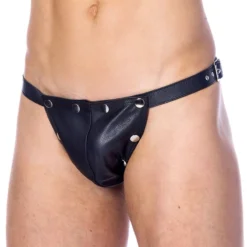 Jockstrap En Cuir Avec Poche Détachable - Rimba -Erotikartikel Verkaufe 12238