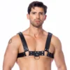 Harnais BDSM En Cuir Avec 3 Boucles (homme) - Rimba