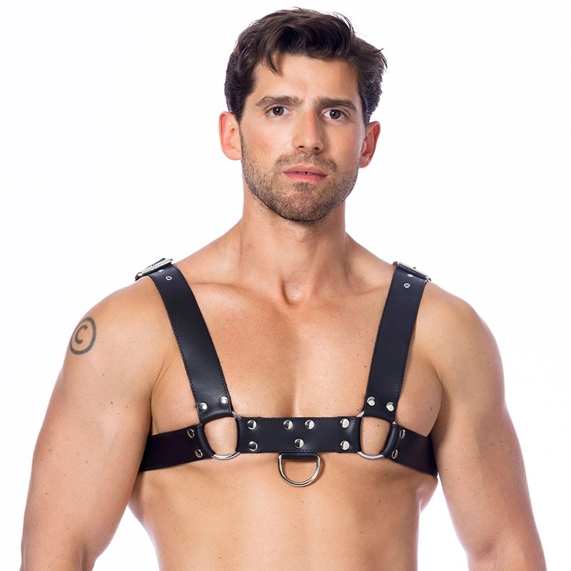 Harnais BDSM En Cuir Avec 3 Boucles (homme) - Rimba 3 Harnais BDSM En Cuir Avec 3 Boucles (homme) - Rimba