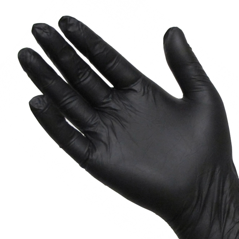 Gants En Latex Noirs 100pcs. 5 Gants En Latex Noirs 100pcs. – Image 3