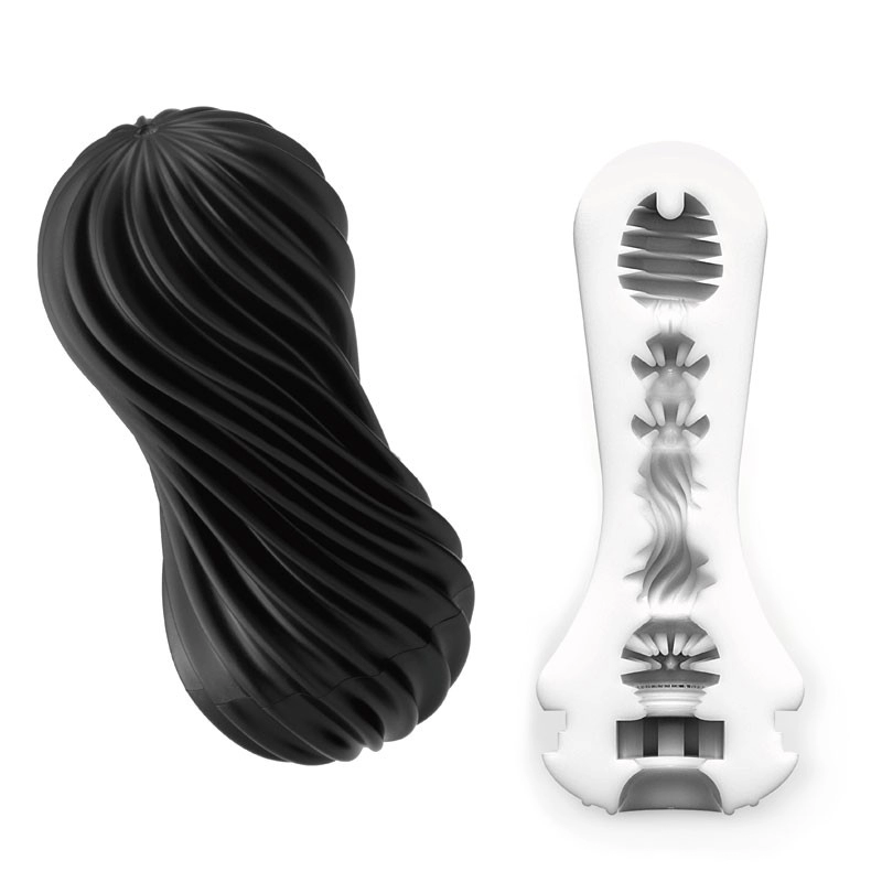 Masturbateur Réutilisable TENGA FLEX - Rocky Black 3 Masturbateur Réutilisable TENGA FLEX - Rocky Black