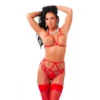Ensemble Sexy 4pces Rouge - Rimba
