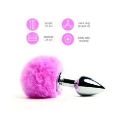 Mini Plug Anal Bunny Tail (rose) - Feelztoys -Erotikartikel Verkaufe 20108
