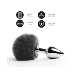 Mini Plug Anal Bunny Tail (noir) - Feelztoys -Erotikartikel Verkaufe 20112