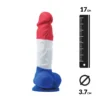 Gode Tricolore Avec Scrotum - NS Novelties -Erotikartikel Verkaufe 20117