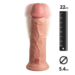 Vibromasseur Réaliste - King Cock Elite Dual Density 8" (Flesh)