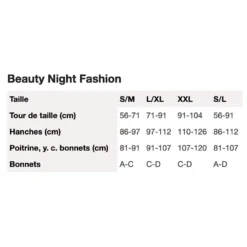 Nuisette Sexy & String Michèle (Rouge) - Beauty Night -Erotikartikel Verkaufe 20455