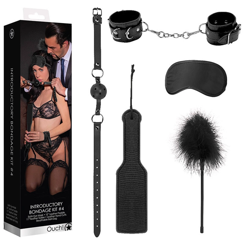 Kit De Bondage Débutant Introductory (5 Pièces) - Ouch! 3 Kit De Bondage Débutant Introductory (5 Pièces) - Ouch!