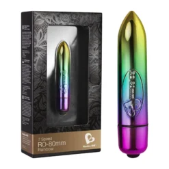 Rocks Off Min Vibromasseur Clitoridien - Rocks-Off RO-80mm Arc-en-ciel