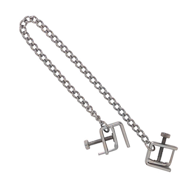 Pinces-tétons Avec Chaîne "Press"- Spartacus 3 Pinces-tétons Avec Chaîne "Press"- Spartacus