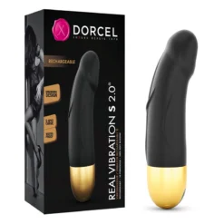Vibromasseur Point-G (Black Gold) - Dorcel Real Vibration S 2.0