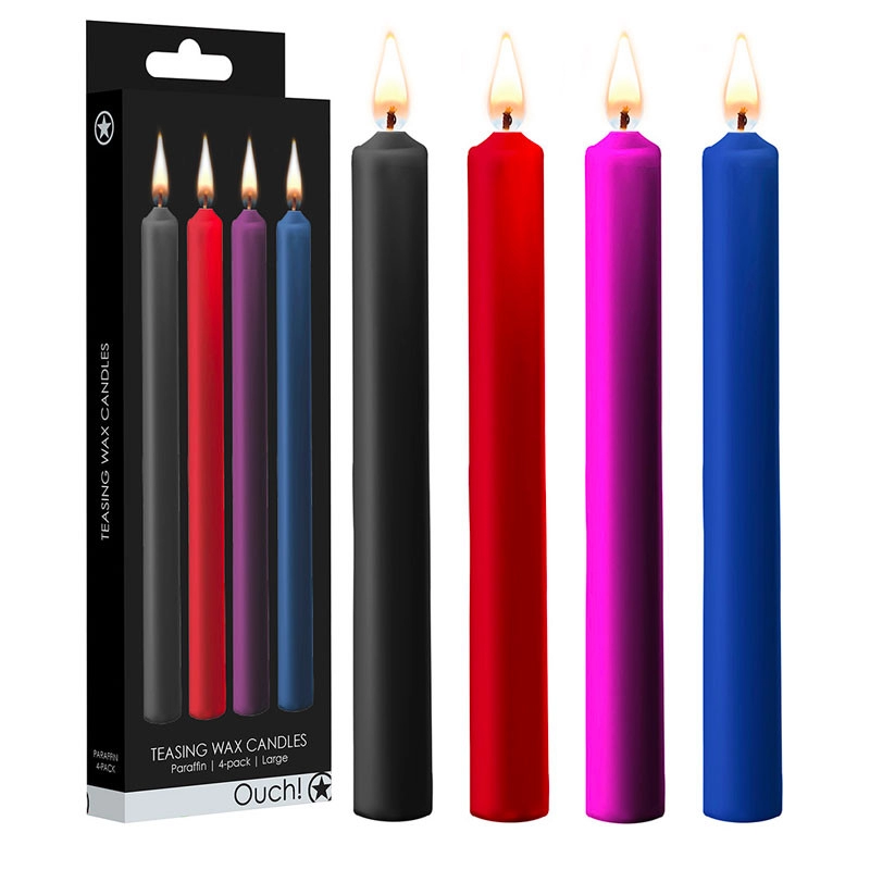 Bougie BDSM Mixed Colors Ouch - Fond à Basse Température 3 Bougie BDSM Mixed Colors Ouch - Fond à Basse Température