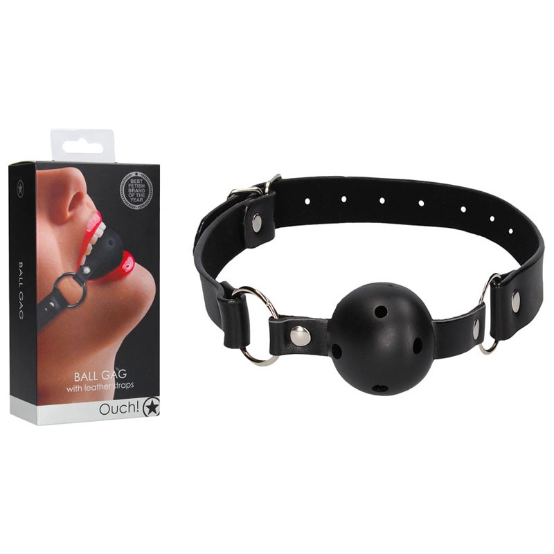 Ball Gag Respirable Ø 4.2 Cm - Ouch! 4 Ball Gag Respirable Ø 4.2 Cm - Ouch! – Image 2