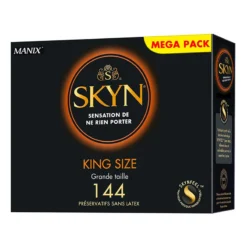 Manix Skyn King Size Large Sans Latex - 144 Préservatifs