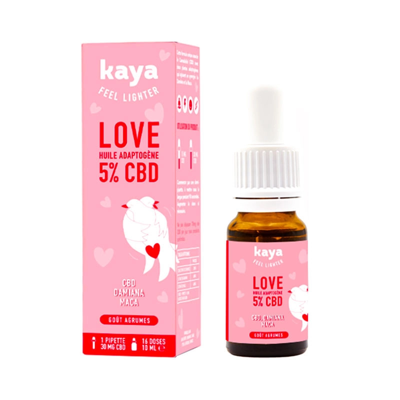 Kaya LOVE 5% CBD 10 Ml - Huile Aphrodisiaque 3 Kaya LOVE 5% CBD 10 Ml - Huile Aphrodisiaque