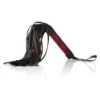 Martinet BDSM Scandal Flogger Noir & Rouge - Calexotics