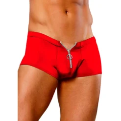 Caleçon Sexy Rouge Zipper Short - Male Power
