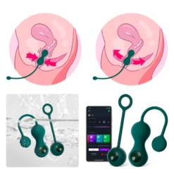 Boules De Geisha Connectée Crystal Duo - Magic Motion -Erotikartikel Verkaufe 21982