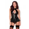 Corset Sexy & String 859 (noir) - Obsessive