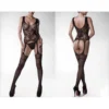 Bodystocking 20004 (Noir) - Grey Velvet -Erotikartikel Verkaufe 22075