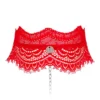 Collier Chocker Bergamore (Rouge) - Obsessive -Erotikartikel Verkaufe 22632