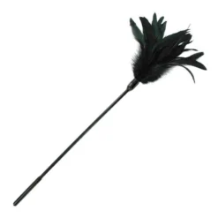 Plumes BDSM à Chatouiller Starburst Feather Body Tickler (Noir) - Sportsheets
