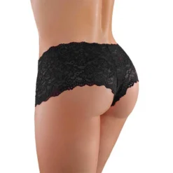 Panty Sexy Ouvert Candy Apple (Noir) - Allure