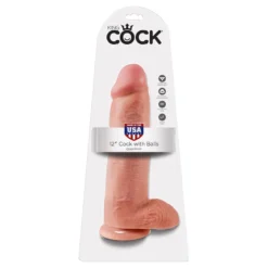 Gode Ventouse Réaliste XXL 30.5cm Couleur Chaire - King Cock 12" -Erotikartikel Verkaufe 6159