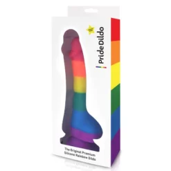 Gode Gay Avec Scrotum Aux Couleurs Arc-en-ciel - Pride Dildo -Erotikartikel Verkaufe 6946